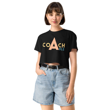 Women’s "Coachable" crop top