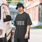 I AM Collection Oversized faded "Free" t-shirt