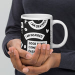 "I AM" Collection Daily  Affirmations Mug (Black & White)